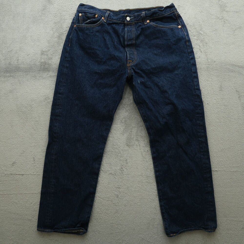 Levi's 501 Jeans Men's Fits 38x30 (Size 40x32) Blue Original Straight Denim Dark